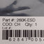 Used Excelta 260K-ESD Static Dissipative Mini Spatula Set, Aluminum Handle, AISI 1075