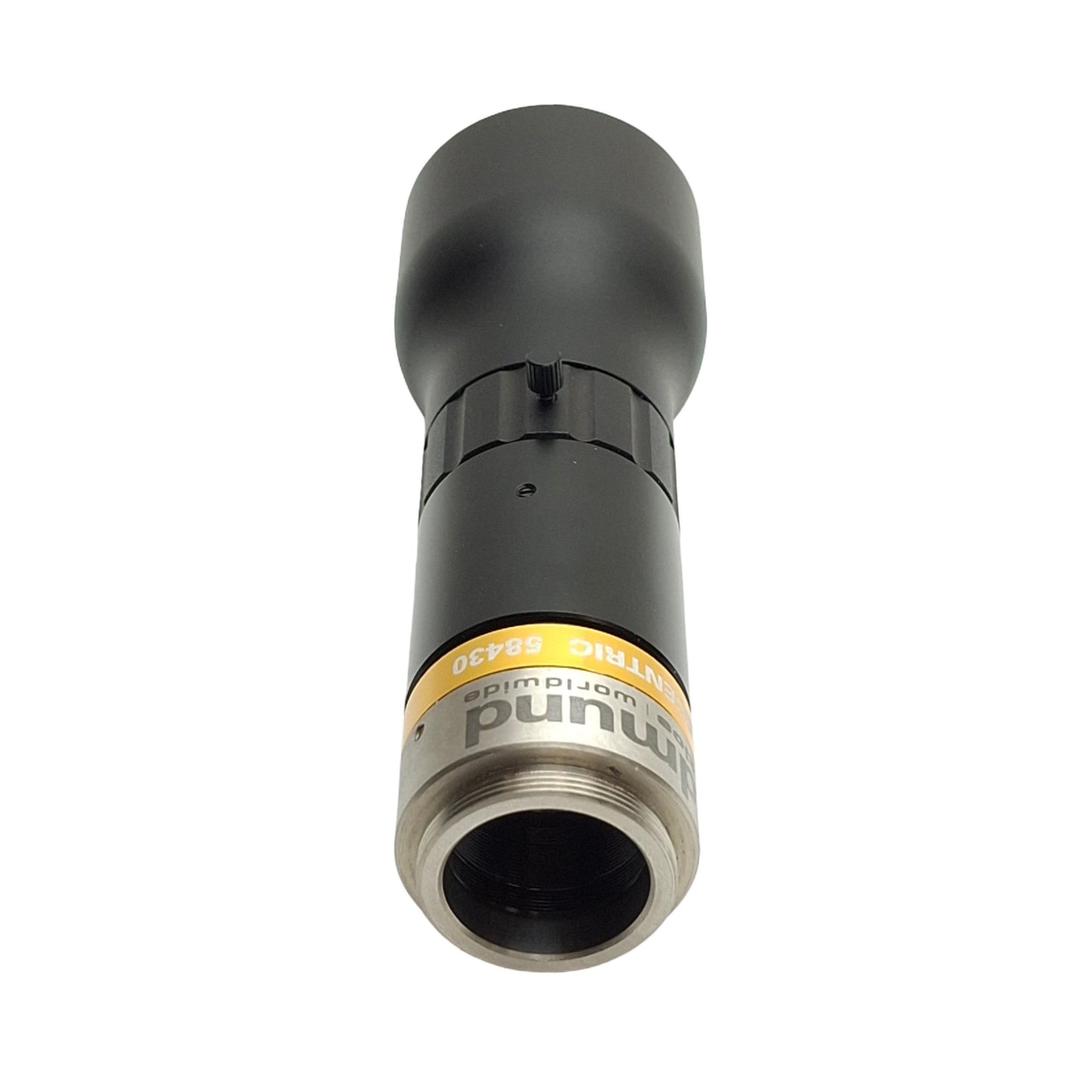 Used Edmund Optics 58430 1.0X SilverTL Telecentric Lens, WD=83mm, F6-Closed, 114mm L