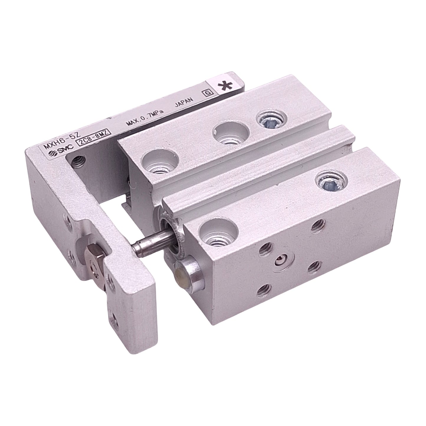 Used SMC MXH6-5Z Compact Slide Table, ø6mm Bore, 5mm Stroke, 0.7MPa Max, M5 x 0.8