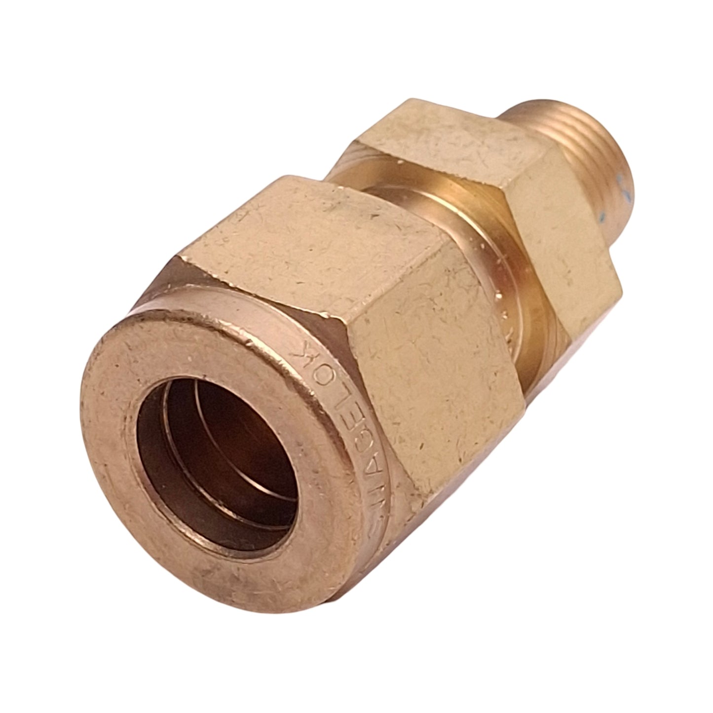 New – Open box Lot of 2 Swagelok B-400-1-2 Brass Tube Fitting, ø1/4in Tube x 1/8in Male NPT