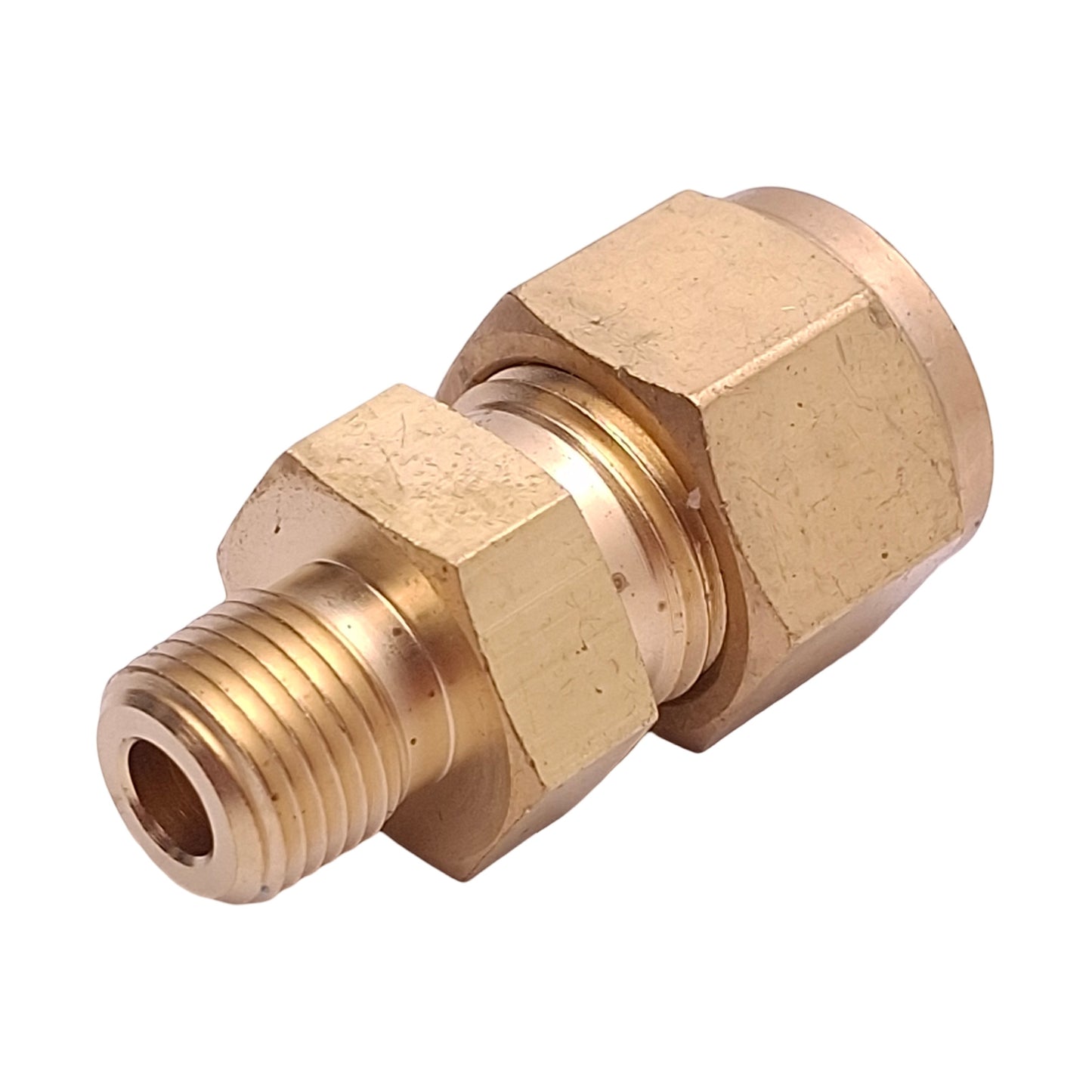 New – Open box Lot of 2 Swagelok B-400-1-2 Brass Tube Fitting, ø1/4in Tube x 1/8in Male NPT