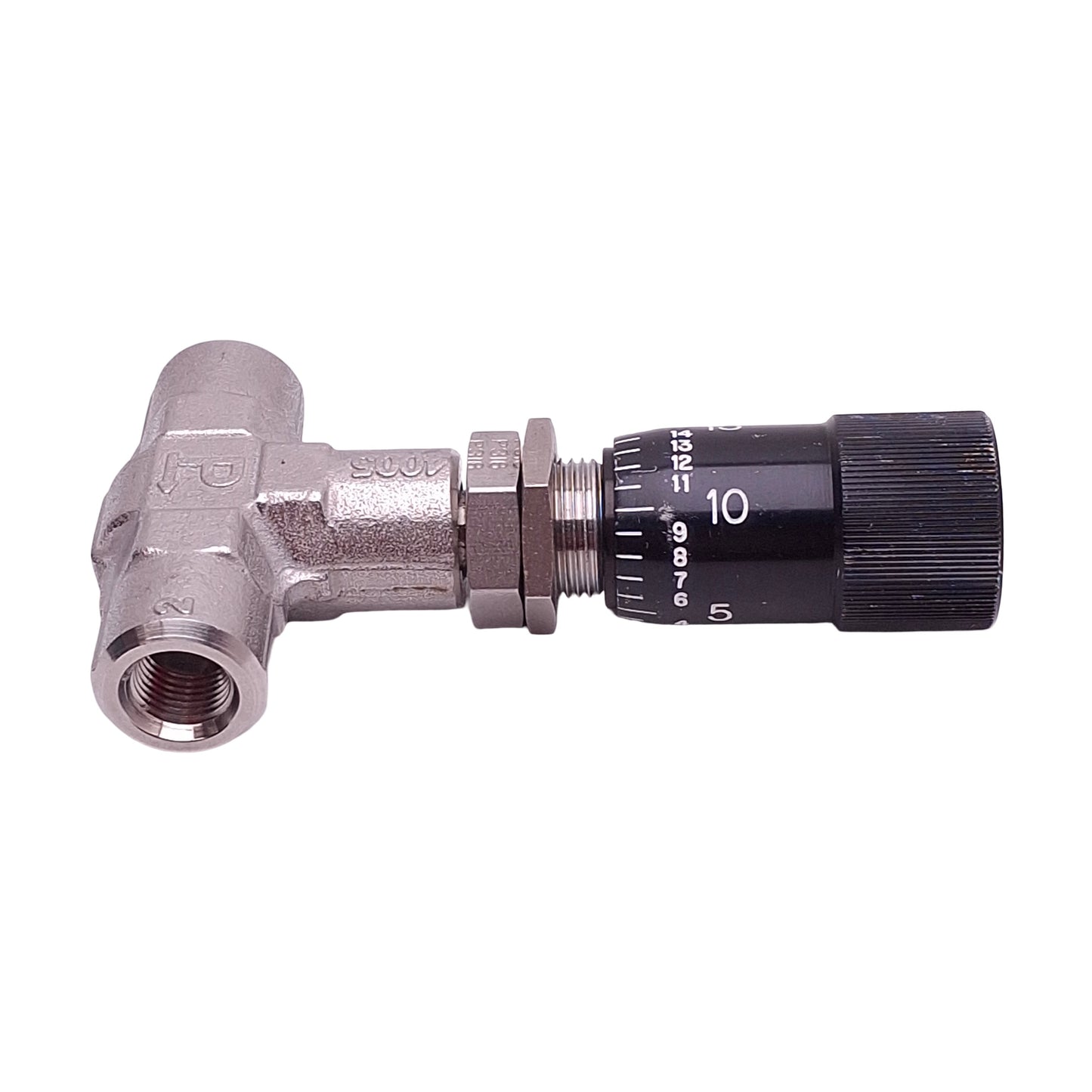 Used Parker 2F-NLL-BN-SS-V Metering Valve, 1000psi Max, 1/8in x 1/8in Female NPT