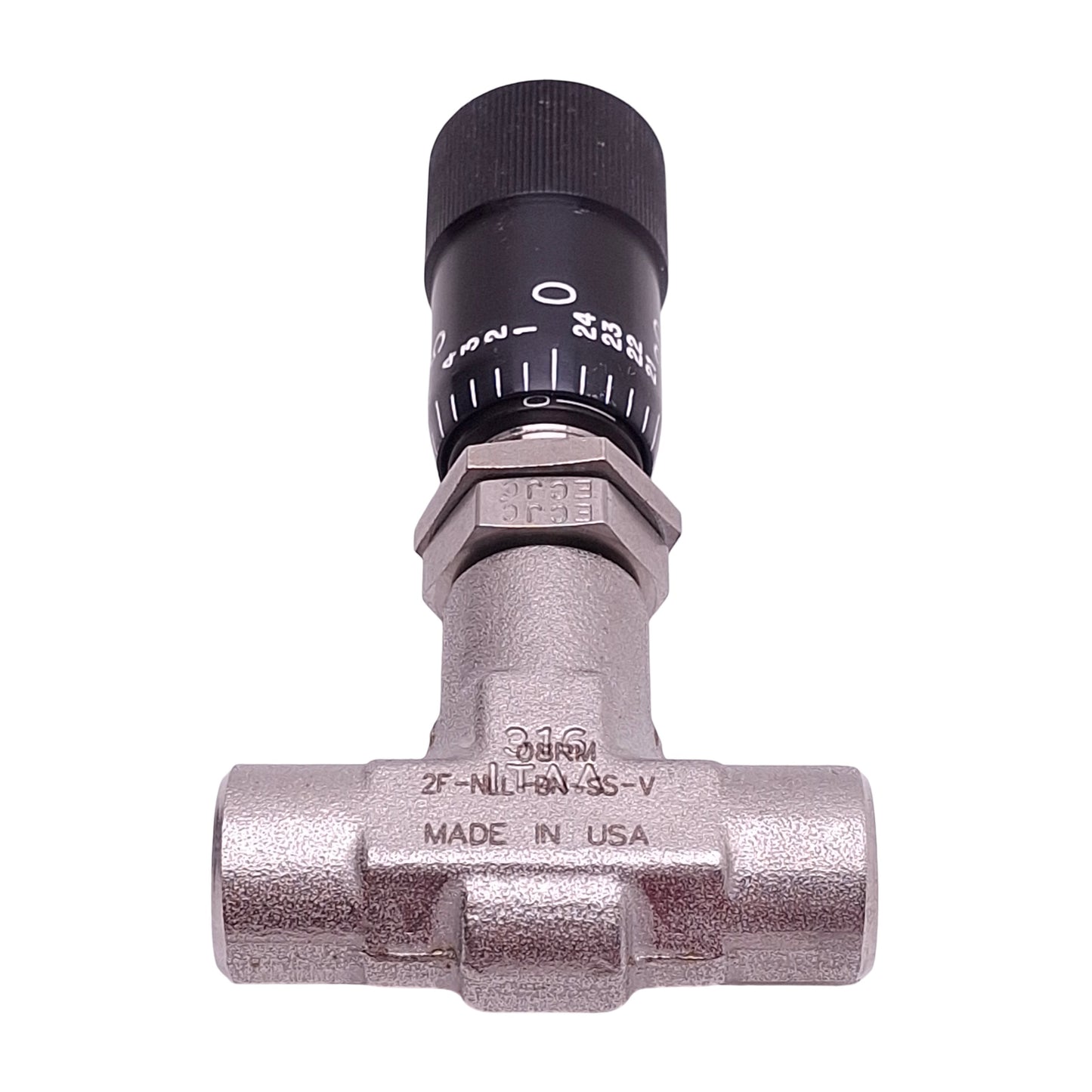Used Parker 2F-NLL-BN-SS-V Metering Valve, 1000psi Max, 1/8in x 1/8in Female NPT