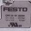 Used Festo CPV10-EPL-PEU 188452 Valve Manifold End Plate Sub-Base, 0-10bar, 6400l/min