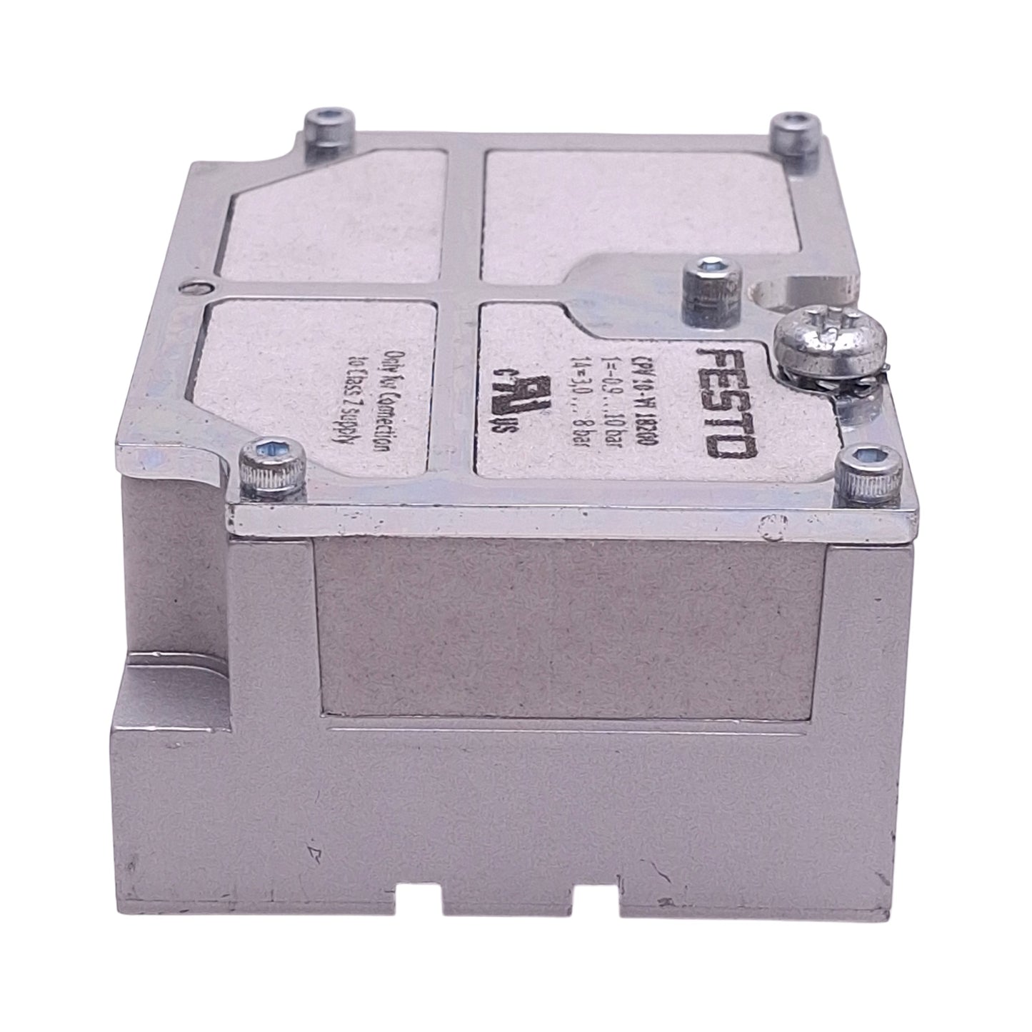Used Festo CPV10-EPL-PEU 188452 Valve Manifold End Plate Sub-Base, 0-10bar, 6400l/min