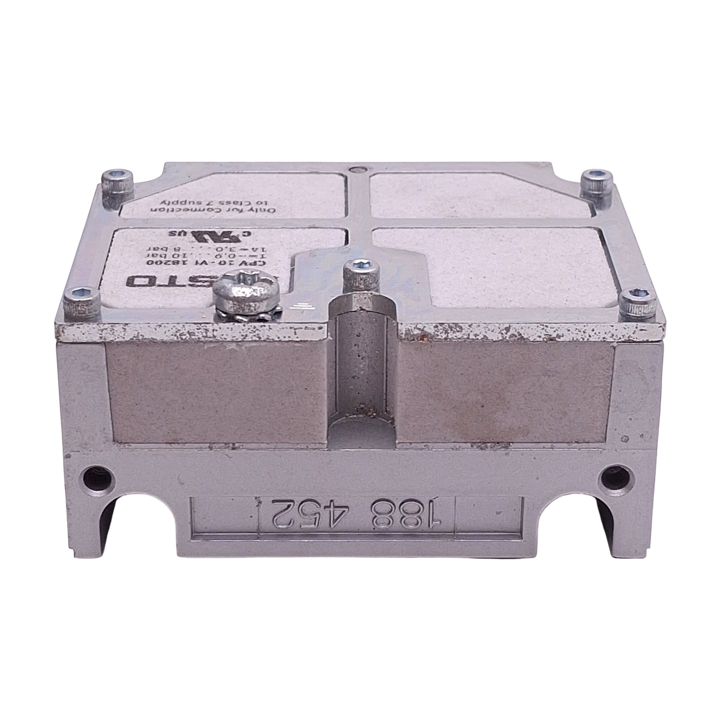 Used Festo CPV10-EPL-PEU 188452 Valve Manifold End Plate Sub-Base, 0-10bar, 6400l/min