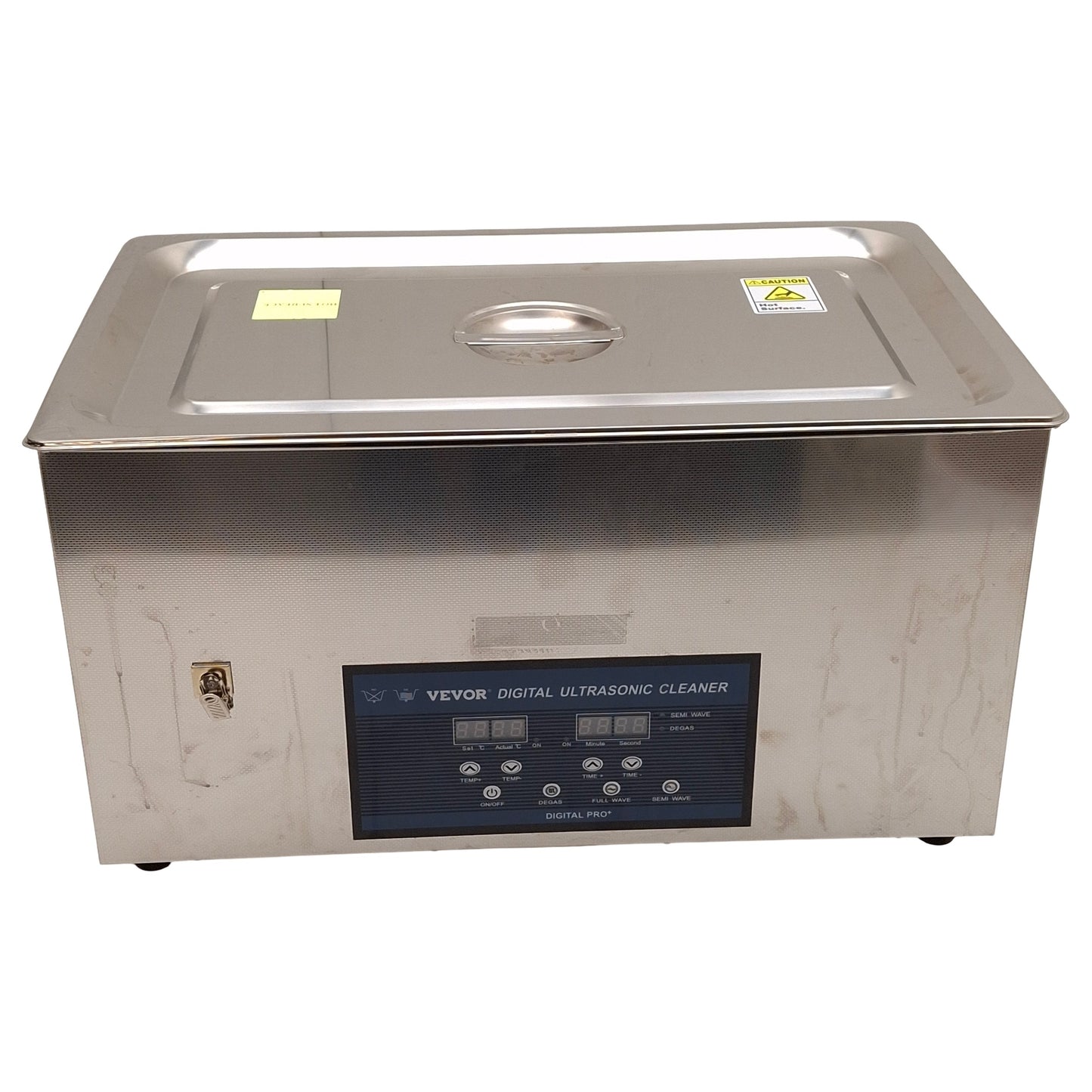 Used Vevor TH-SPQXJ-80A Heated Ultrasonic Cleaner 22L 40kHz 0-30min 0-80°C 100-120VAC