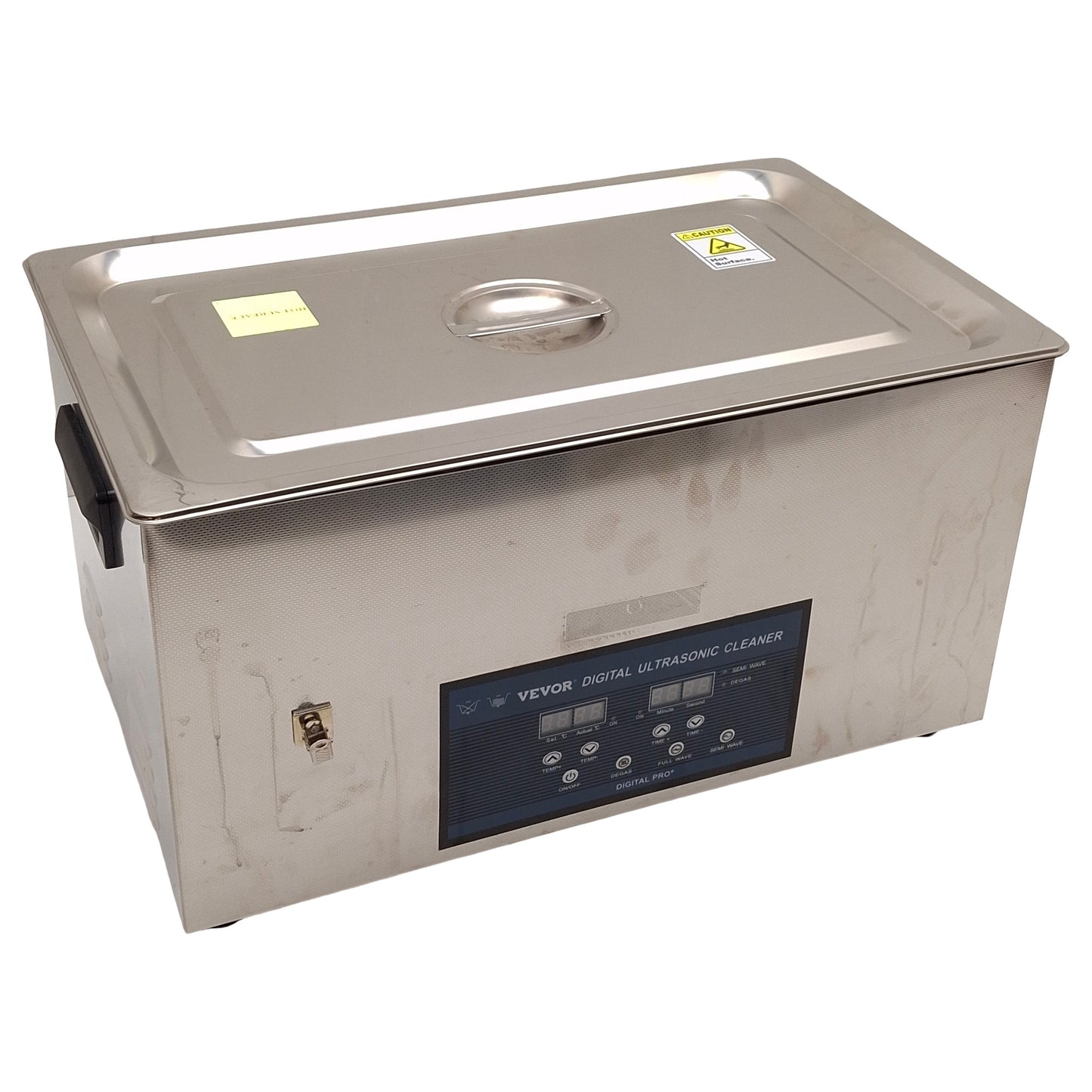 Used Vevor TH-SPQXJ-80A Heated Ultrasonic Cleaner 22L 40kHz 0-30min 0-80°C 100-120VAC