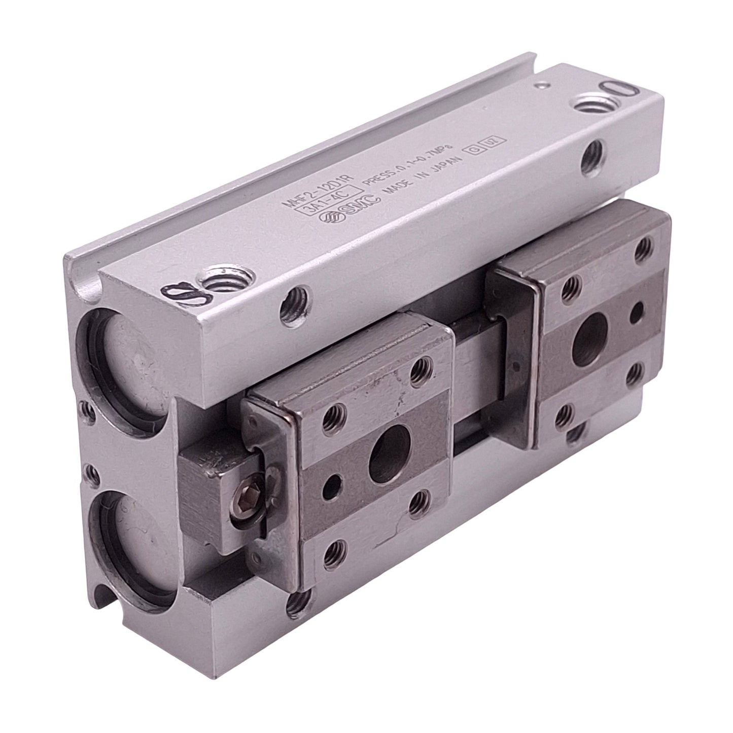 Used SMC MHF2-12D1R Pneumatic Low-Profile Parallel Gripper, ø12mm Bore, 24mm Stroke