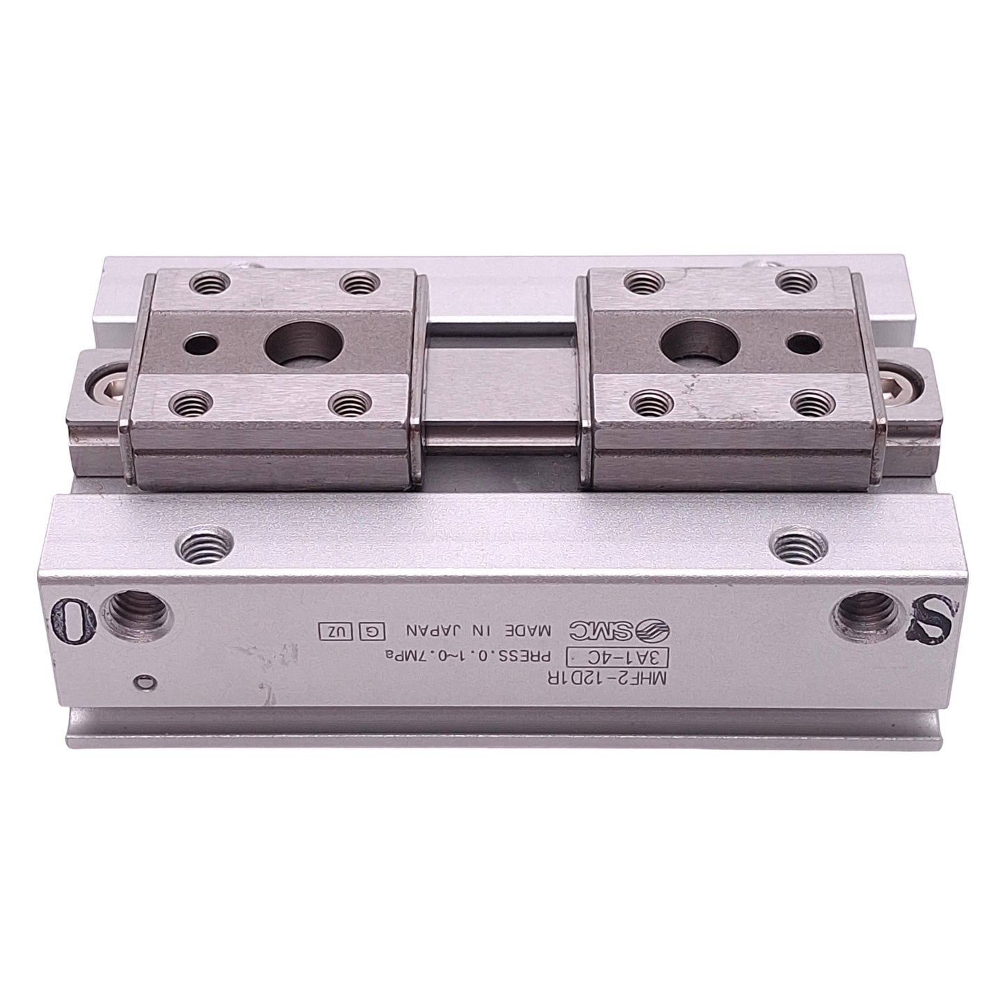 Used SMC MHF2-12D1R Pneumatic Low-Profile Parallel Gripper, ø12mm Bore, 24mm Stroke