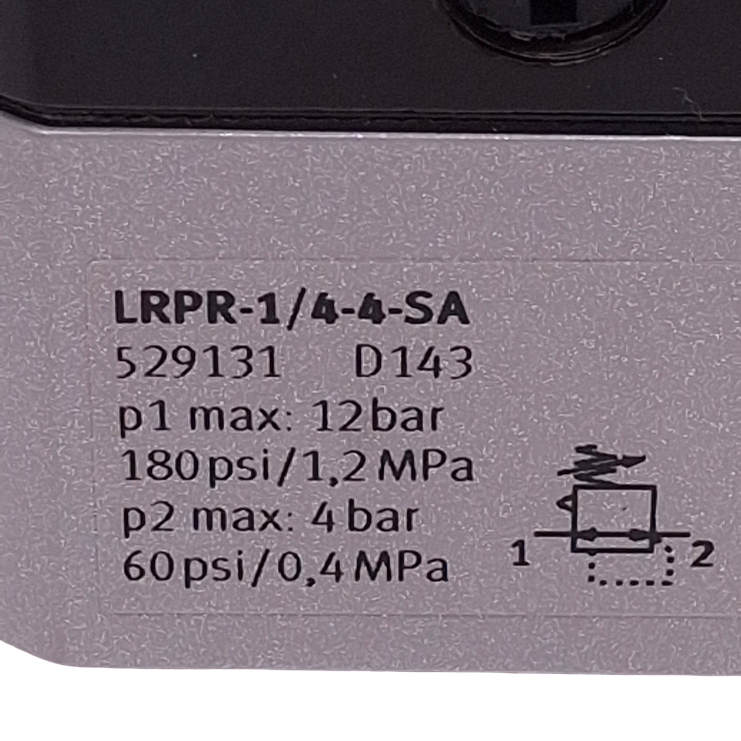 Used Festo LRPR-1/4-4-SA 529131 Precision Regulator, 12bar In, 4bar Set, G1/4