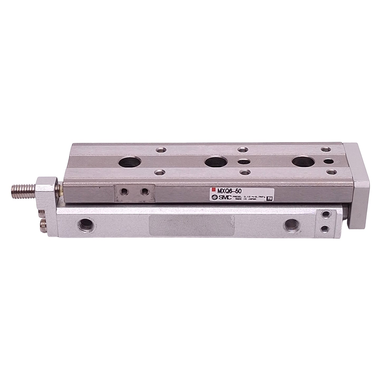 Used SMC MXQ6-50 Guided Cylinder Slide Table, ø6mm Bore, 50mm Stroke, 0.15-0.7MPa, M5