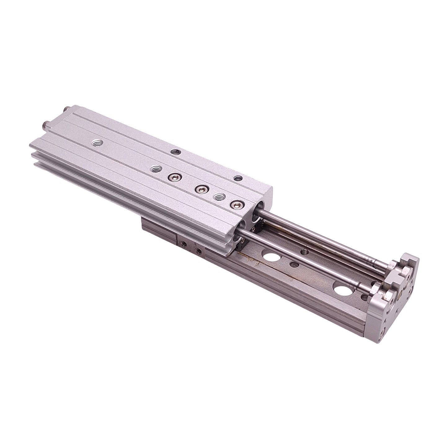 Used SMC MXQ6-50 Guided Cylinder Slide Table, ø6mm Bore, 50mm Stroke, 0.15-0.7MPa, M5