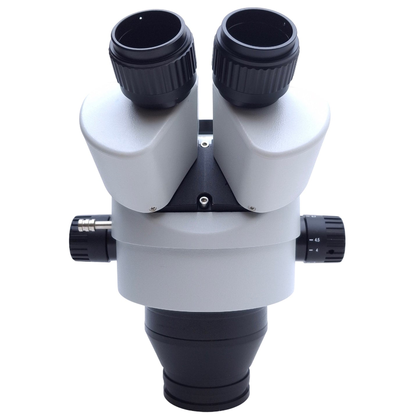 Used AmScope SM745TP Simul-Focal Trinocular Zoom Stereo Microscope Head 7x-45x Zoom