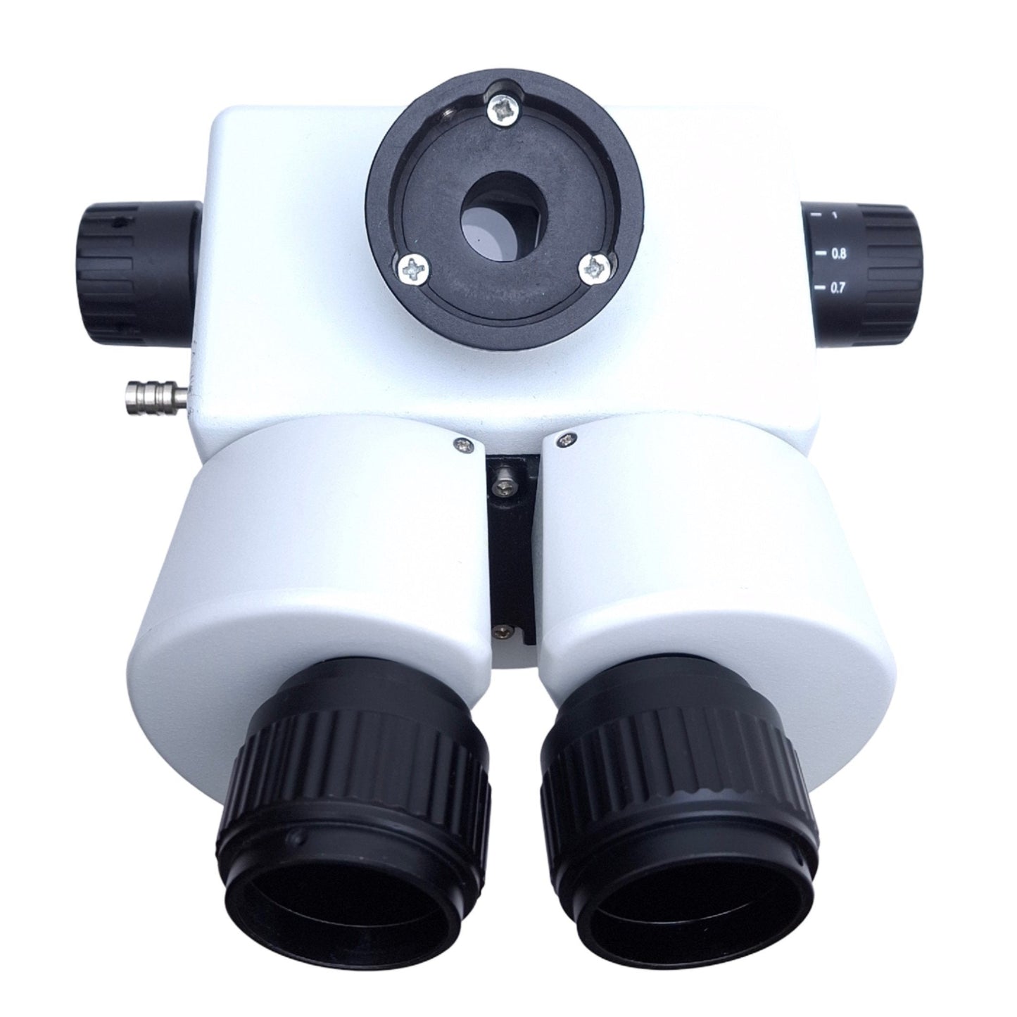 Used AmScope SM745TP Simul-Focal Trinocular Zoom Stereo Microscope Head 7x-45x Zoom