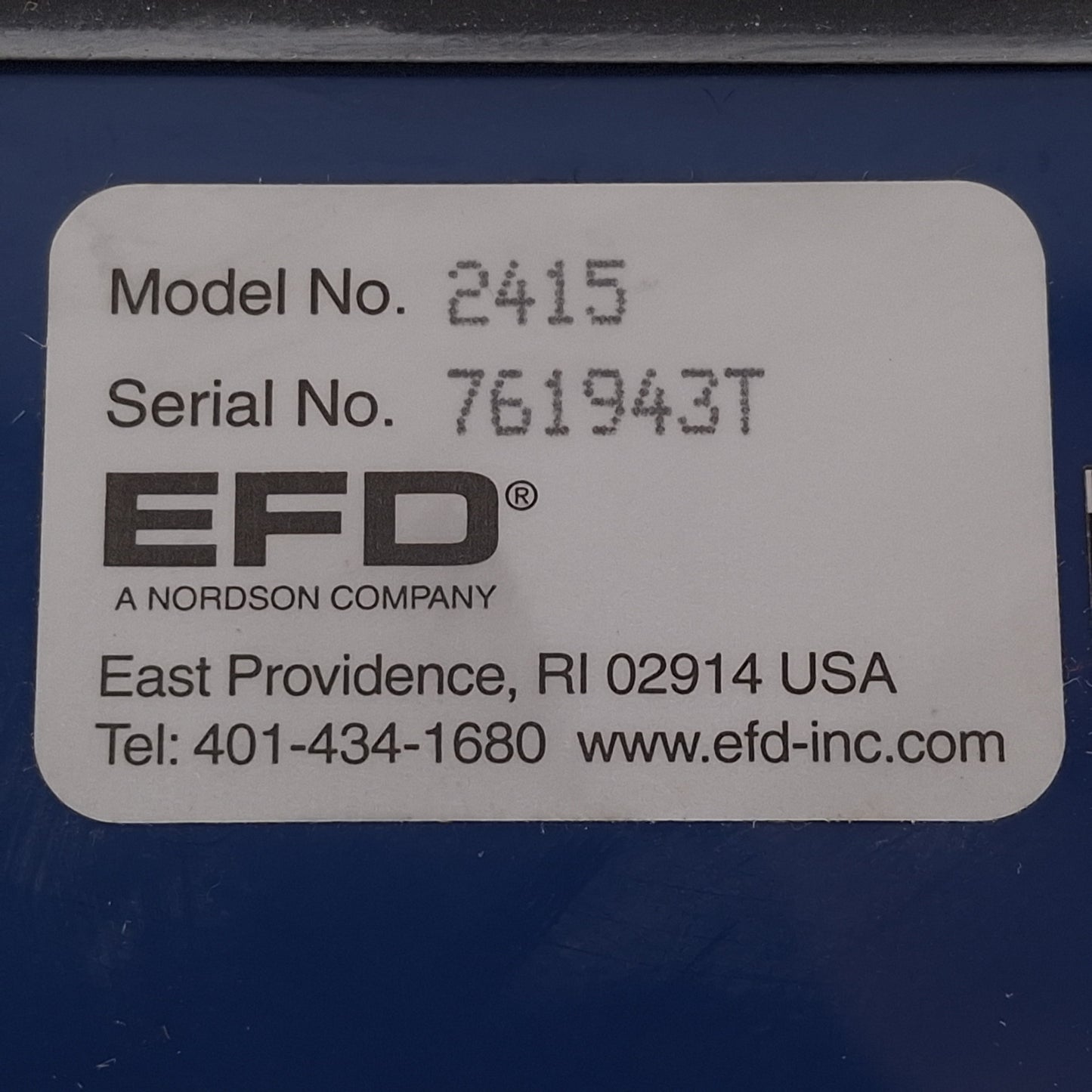 Used Nordson EFD 2415 Ultra 2400 Series Dispensing Workstation, 0-15psi, 100-240VAC