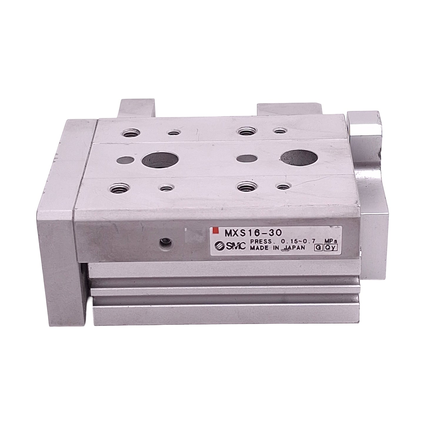 Used SMC MXS16-30 Guided Cylinder Slide Table, ø16mm Bore, 30mm Stroke, M5, 0.7MPa
