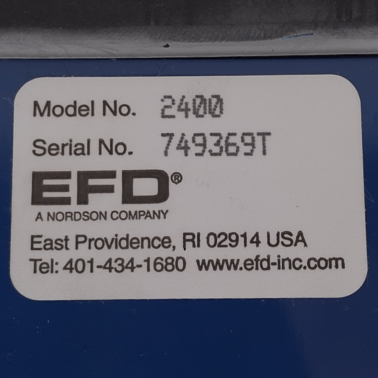 Used Nordson EFD 2400 Ultra 2400 Series Dispensing Workstation, 0-100psi, 100-240VAC