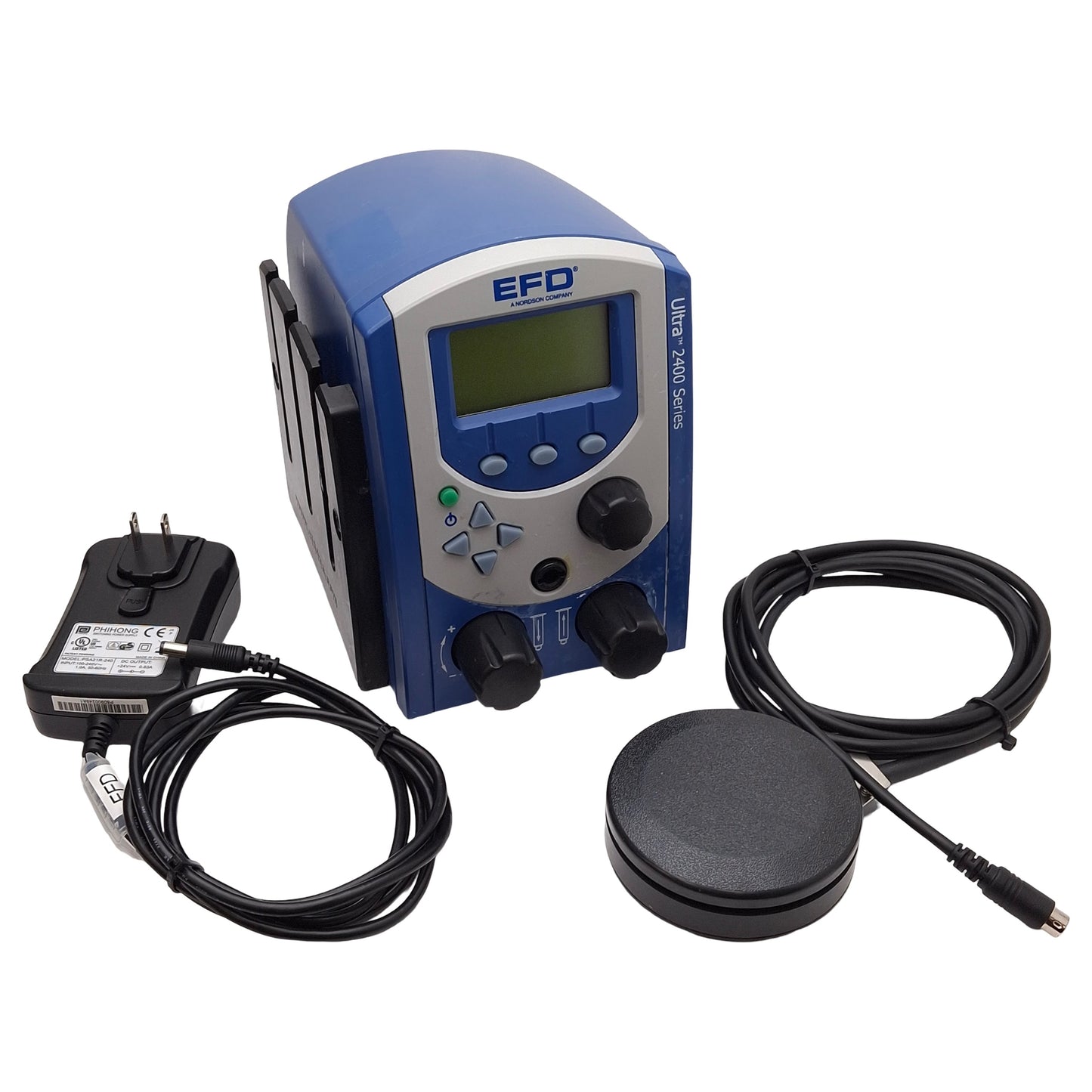 Used Nordson EFD 2400 Ultra 2400 Series Dispensing Workstation, 0-100psi, 100-240VAC