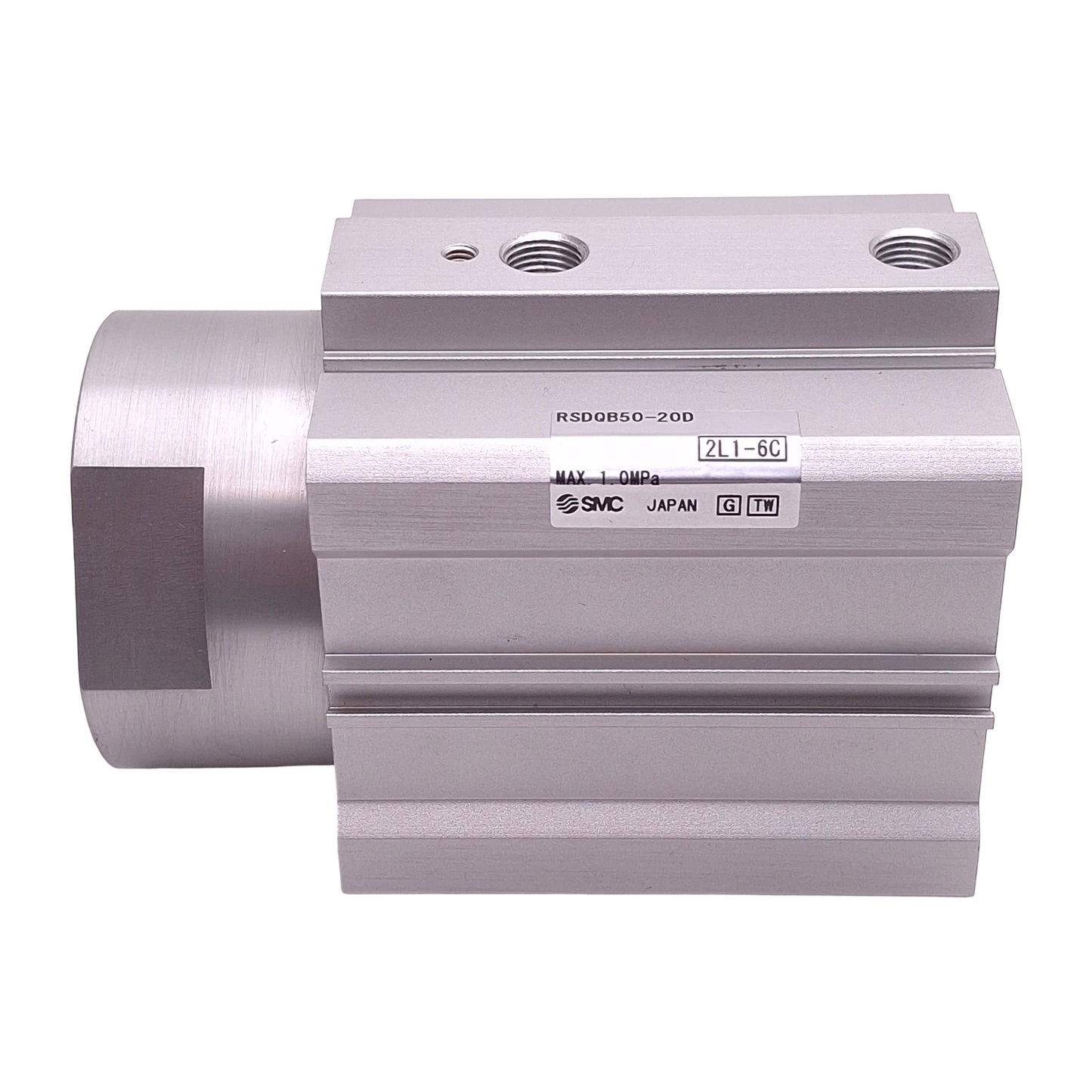 Used SMC RSDQB50-20D Pneumatic Stopper Cylinder ø50mm Bore, 20mm Stroke, Rc1/8, 1MPa