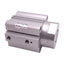 Used SMC RSDQB50-20D Pneumatic Stopper Cylinder ø50mm Bore, 20mm Stroke, Rc1/8, 1MPa