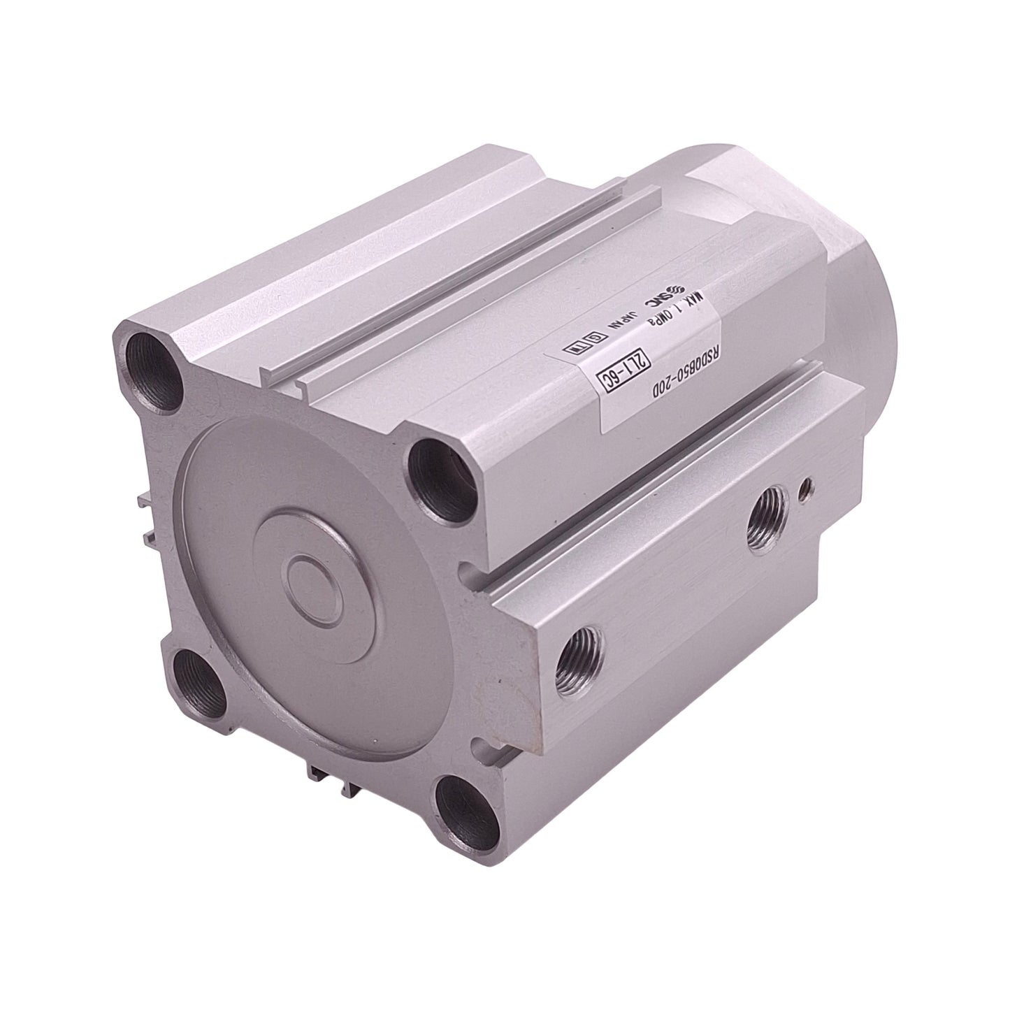 Used SMC RSDQB50-20D Pneumatic Stopper Cylinder ø50mm Bore, 20mm Stroke, Rc1/8, 1MPa