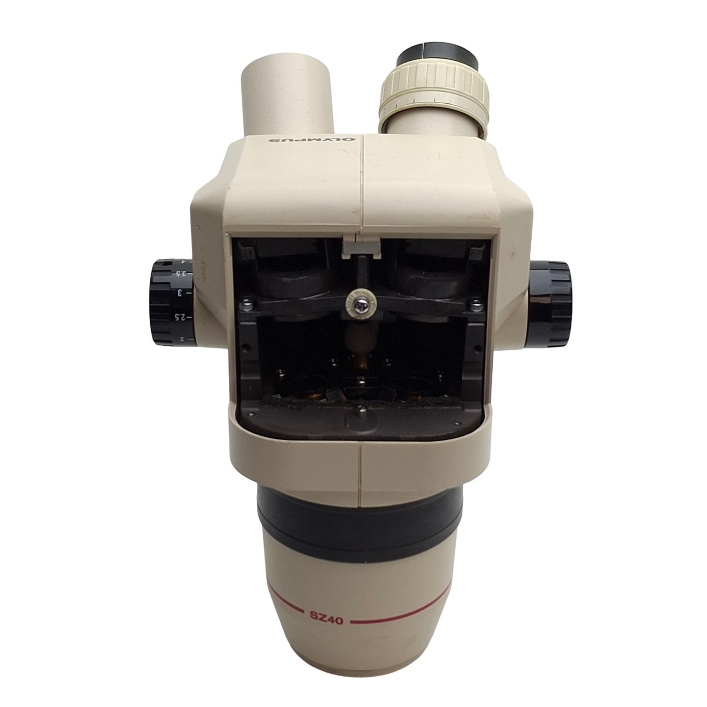 For parts or not working Olympus SZ4045 Binocular Stereo Microscope Head 0.67-4X Zoom *For Parts*