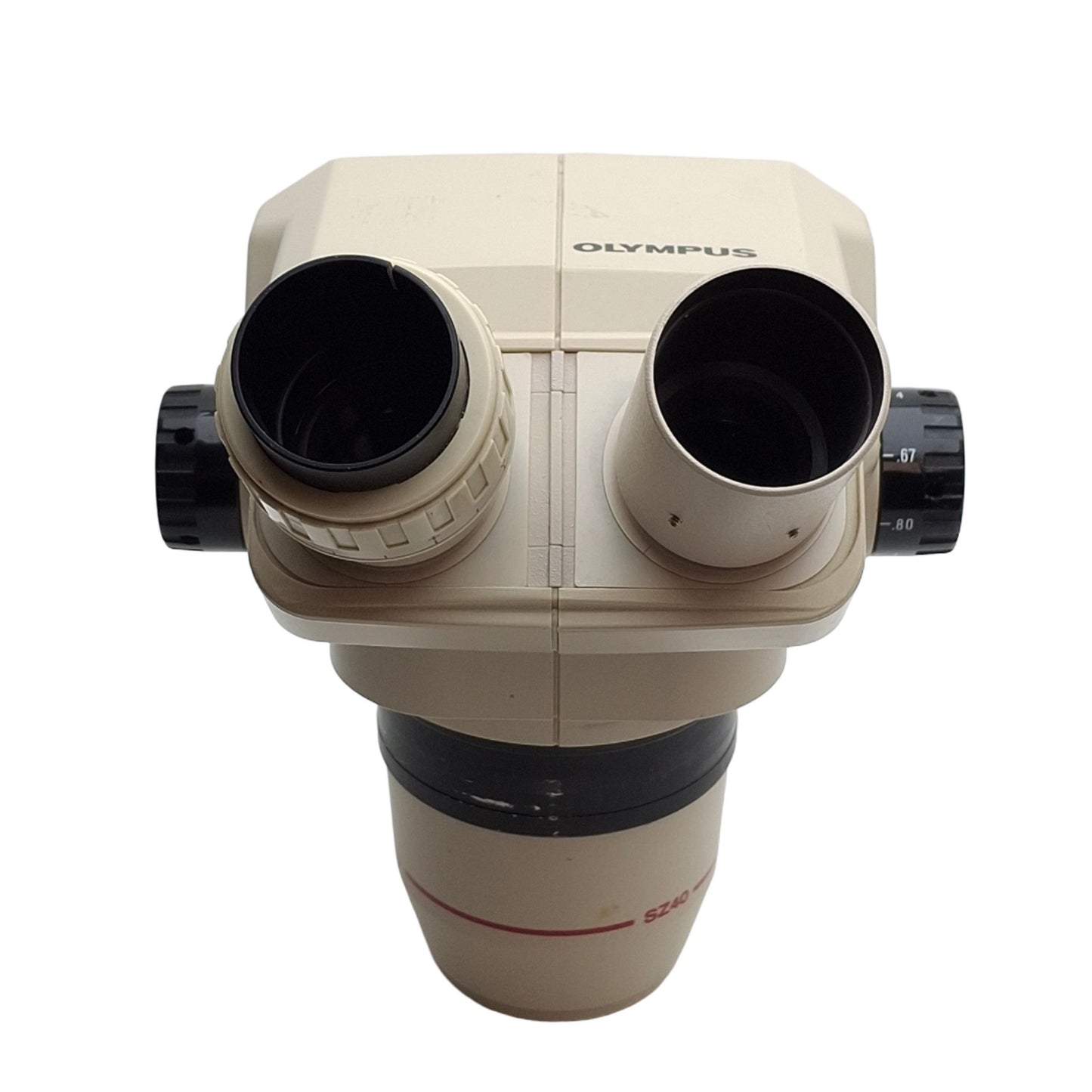 For parts or not working Olympus SZ4045 Binocular Stereo Microscope Head 0.67-4X Zoom *For Parts*