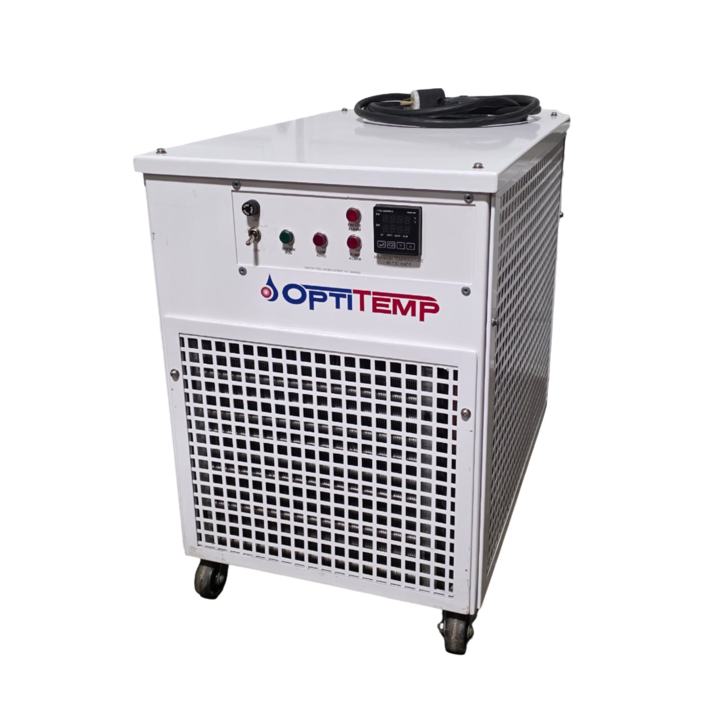 Used Optitemp OTC-.5AL-P1-116-SC1-LW1-RS1-M1L Portable Air Cooled Chiller 1.3kW, 115V