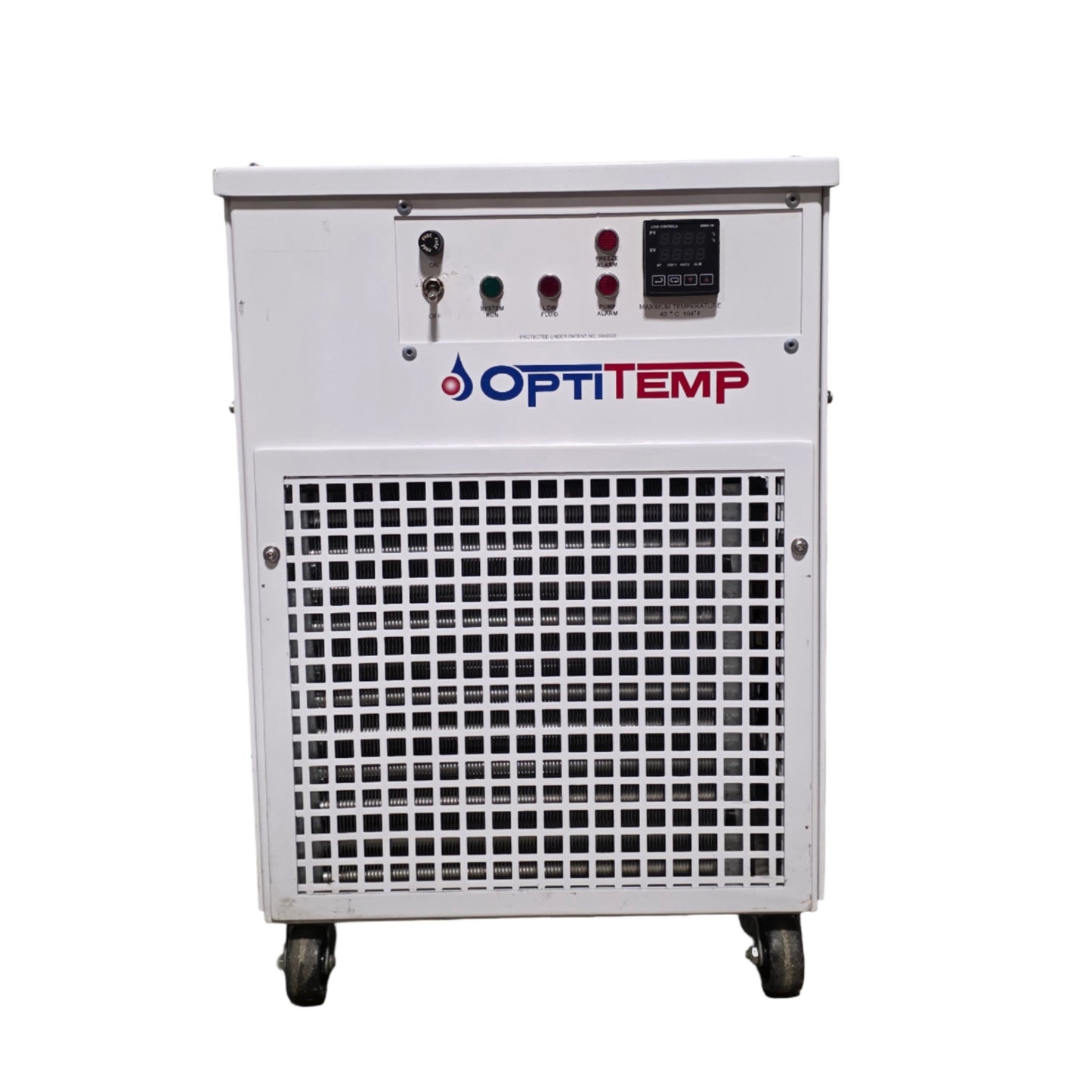 Used Optitemp OTC-.5AL-P1-116-SC1-LW1-RS1-M1L Portable Air Cooled Chiller 1.3kW, 115V