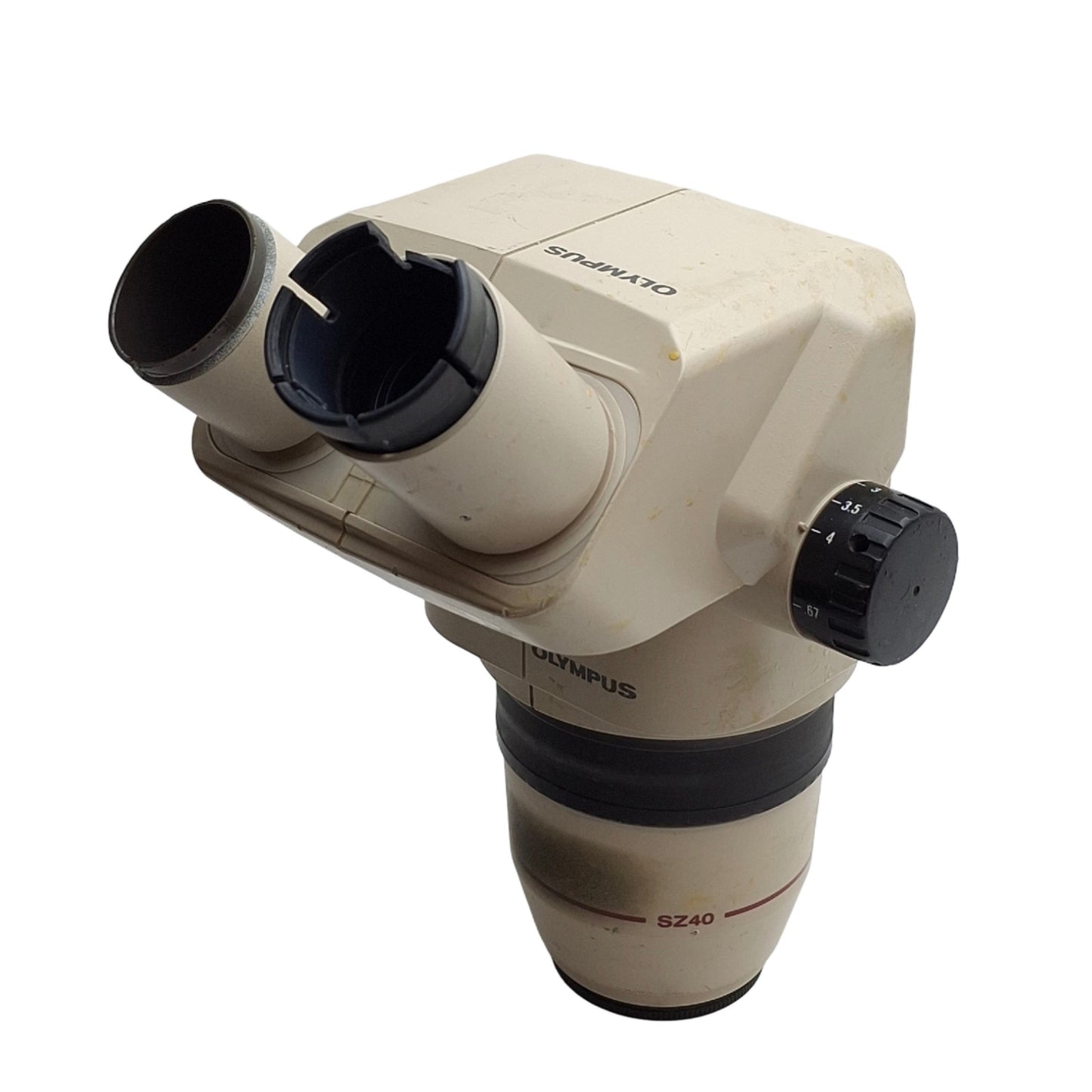 For parts or not working Olympus SZ4045 Binocular Stereo Microscope Head, 0.67-4X Zoom *For Parts*
