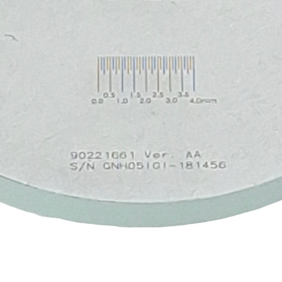 Used 90221661 Microscope Eyepiece Graticule For 1X Magnification, ø30mm Size