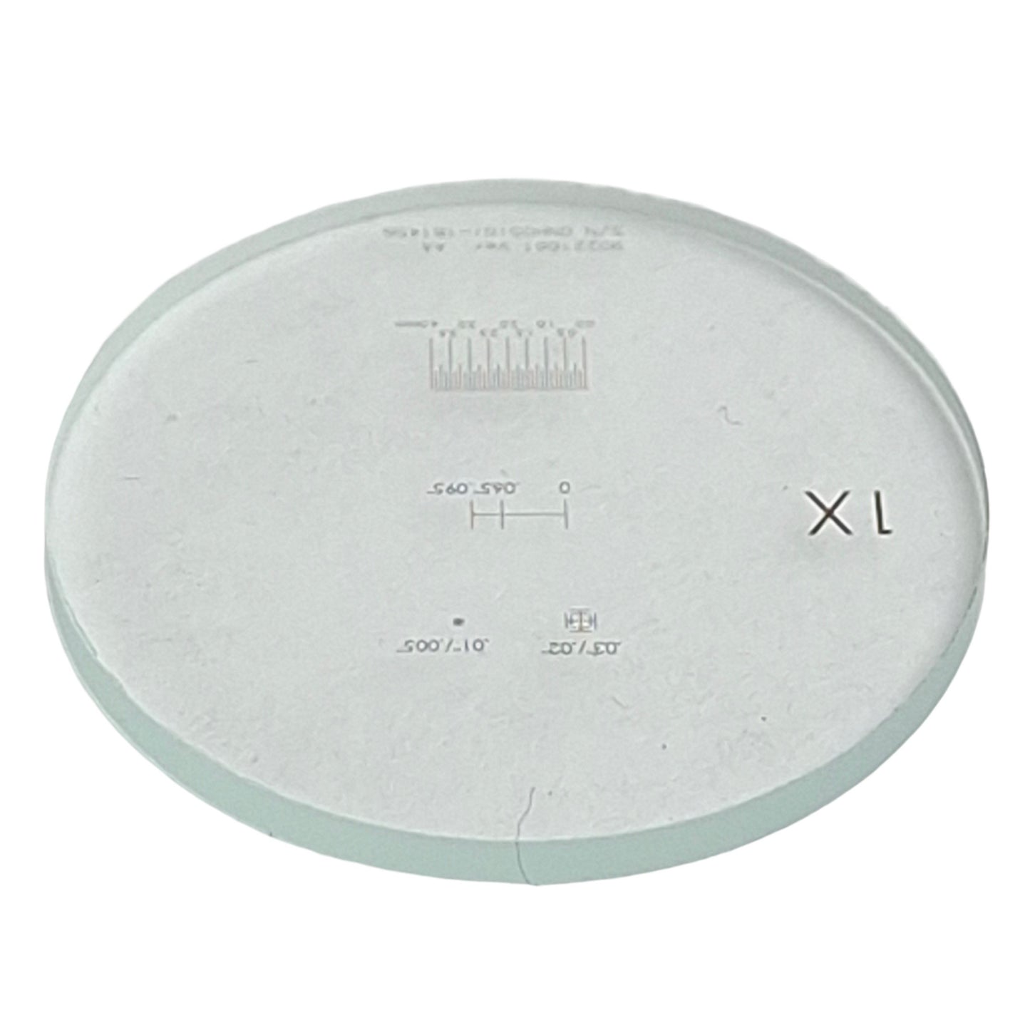 Used 90221661 Microscope Eyepiece Graticule For 1X Magnification, ø30mm Size