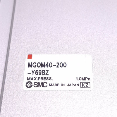 New SMC MGQM40-200-Y69BZ Guided Cylinder, ø40mm Bore, 200mm Stroke, 1/8inRc, 1.0MPa