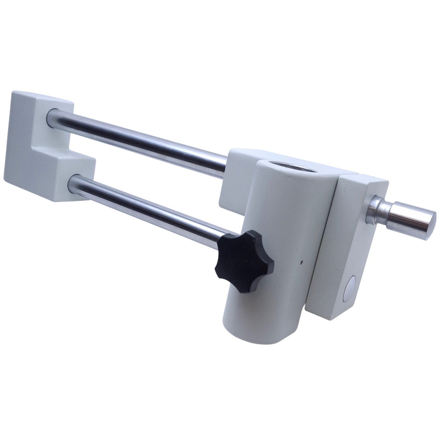 Used Microscope Double Arm Boom Stand ø1-1/4" Pole, 17-3/4" Length, 9-1/4" Adjustment