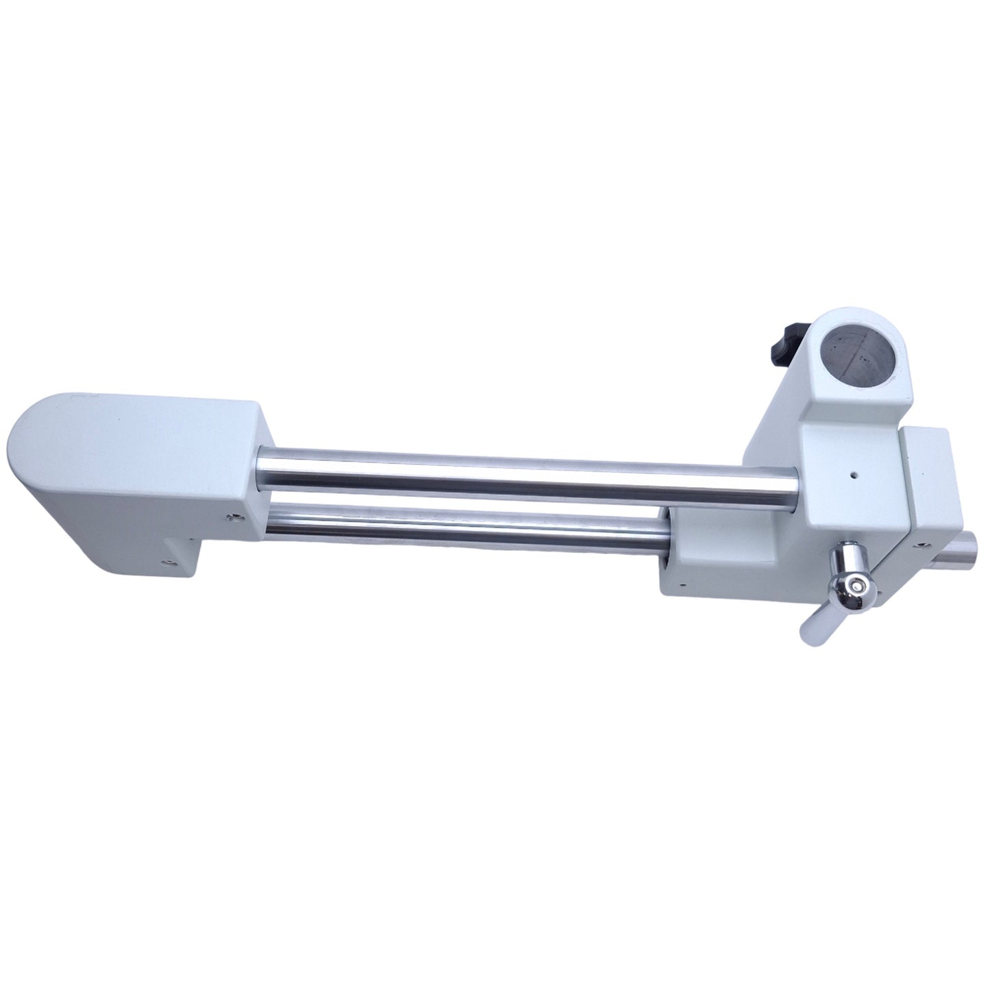 Used Microscope Double Arm Boom Stand ø1-1/4" Pole, 17-3/4" Length, 9-1/4" Adjustment