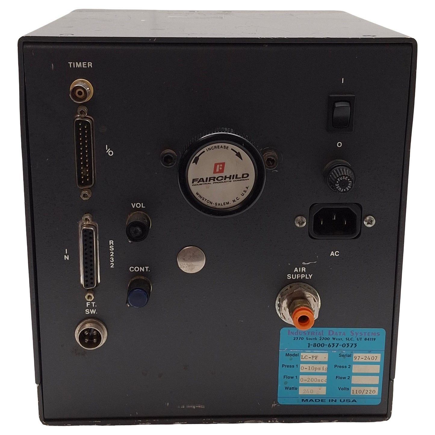 Used Uson LC-PF Sprint LC Multi-Air Pressure Decay Tester 0-10psig, RS232, 110/220VAC
