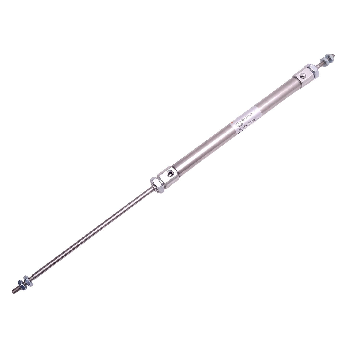 New – Open box SMC NCJ2WB10-400-X142US Pneumatic Cylinder ø3/8" Bore, 4" Stroke, #10-32, 100psi