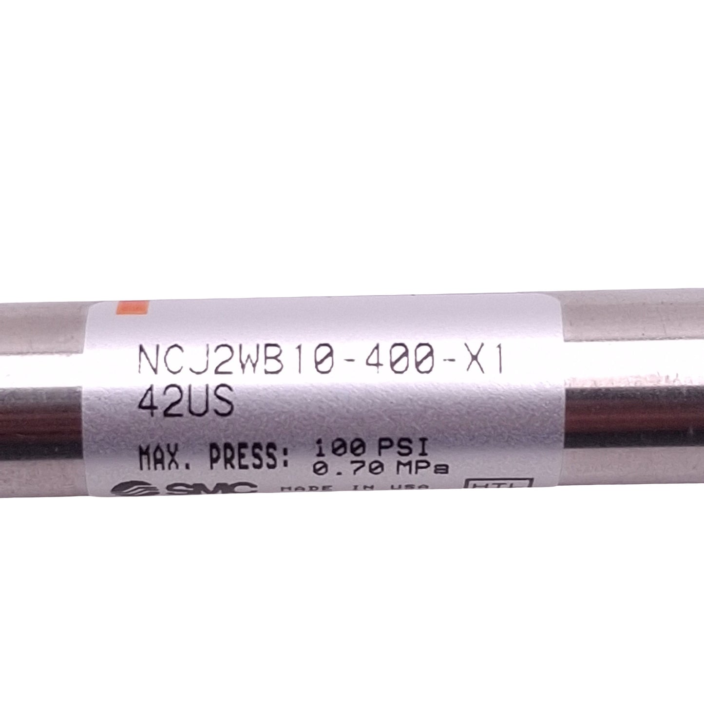 New – Open box SMC NCJ2WB10-400-X142US Pneumatic Cylinder ø3/8" Bore, 4" Stroke, #10-32, 100psi