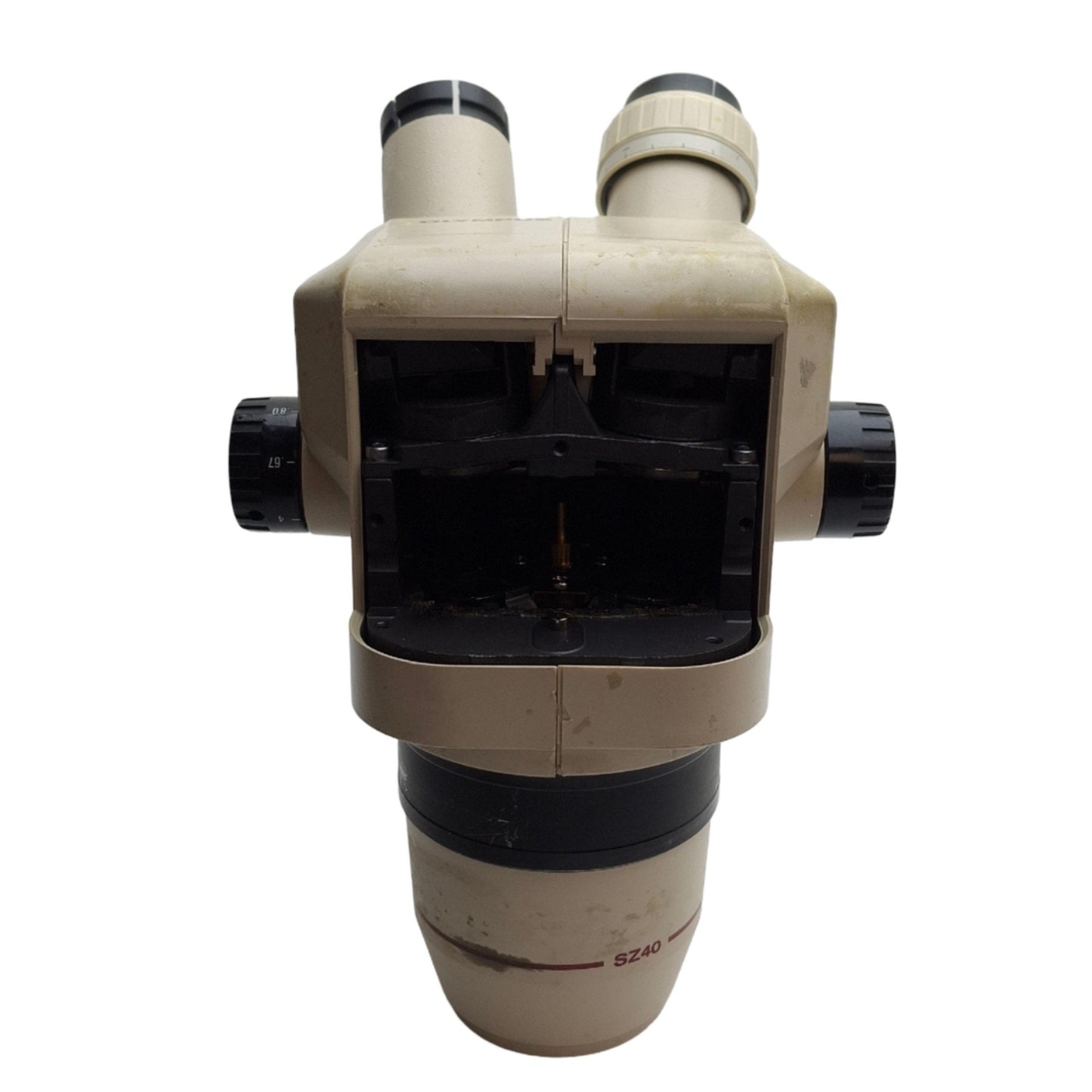 For parts or not working Olympus SZ4045 Binocular Stereo Microscope Head, 0.67-4X Zoom *For Parts*