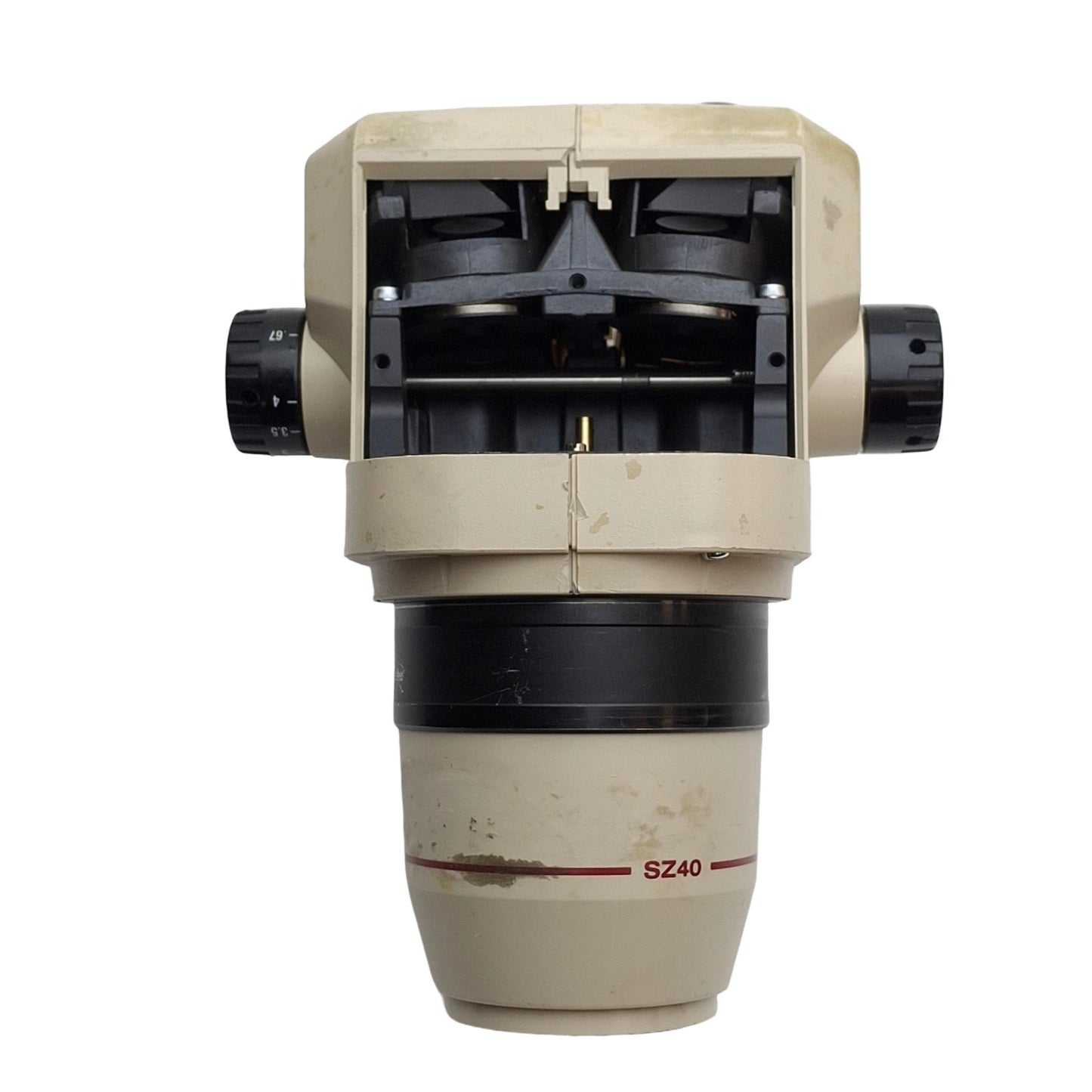 For parts or not working Olympus SZ4045 Binocular Stereo Microscope Head, 0.67-4X Zoom *For Parts*