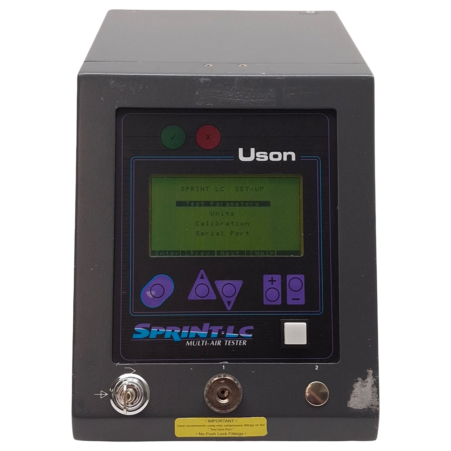 Used Uson LC-PO Sprint LC Multi-Air Pressure Decay Tester 0-20psig, RS232, 120/240VAC