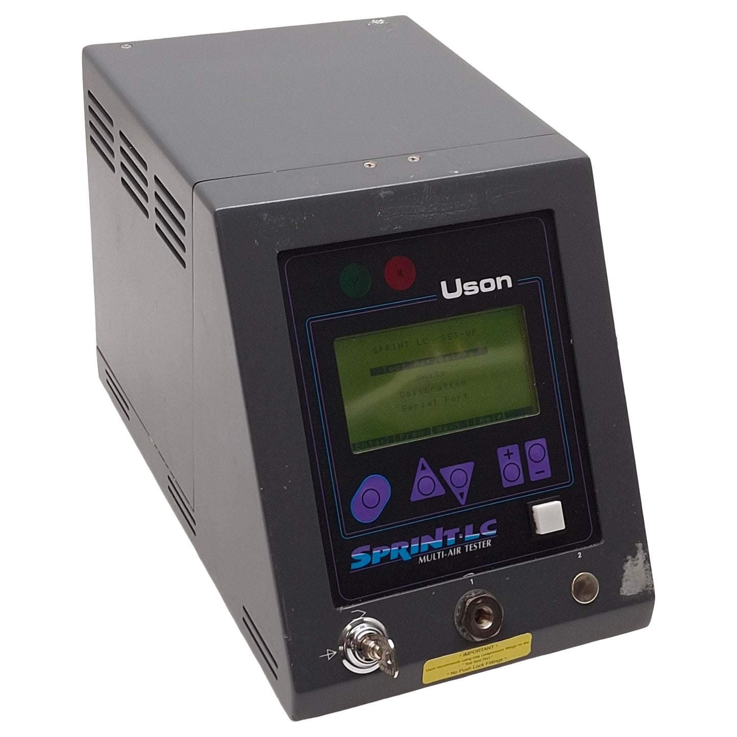Used Uson LC-PO Sprint LC Multi-Air Pressure Decay Tester 0-20psig, RS232, 120/240VAC