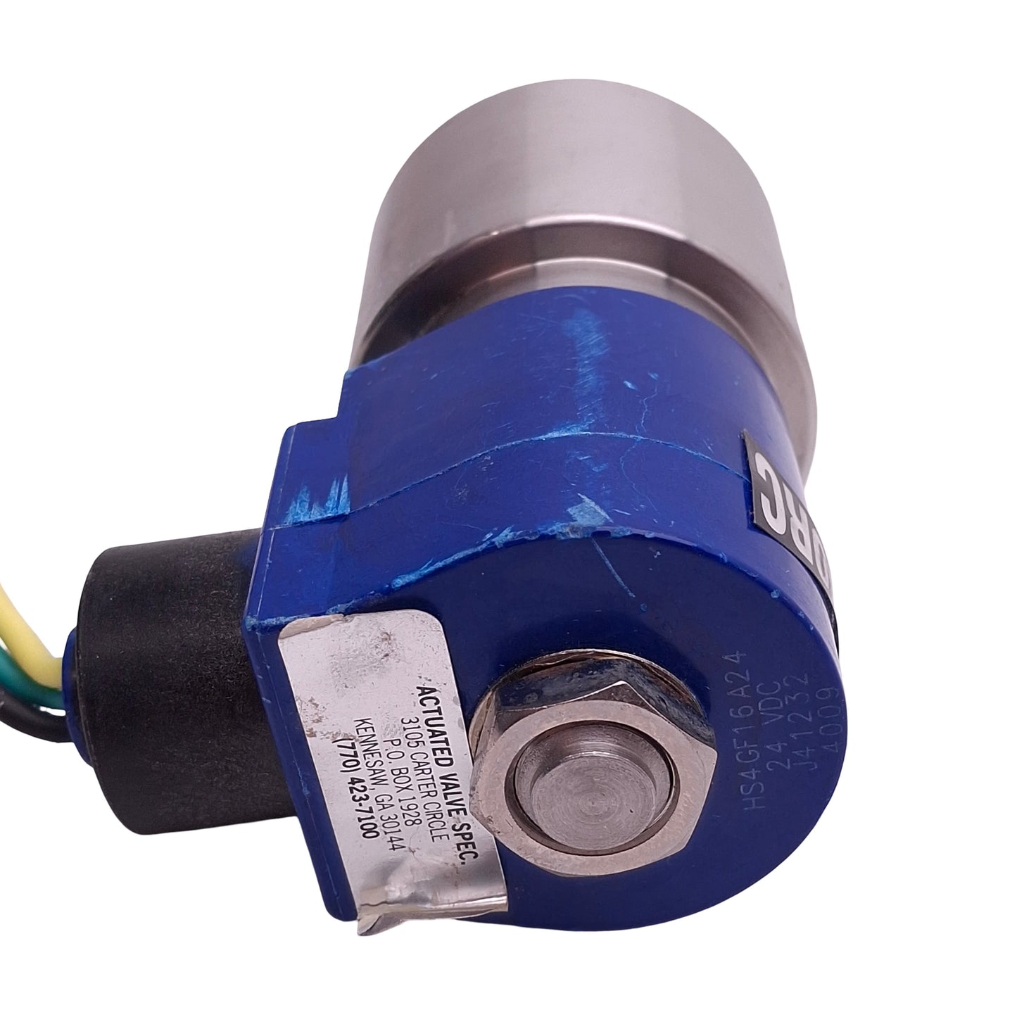 Used Valtorc HS4GF16A24 Solenoid Valve, 2-Way N.C., 1/4in NPT, 24VDC Coil
