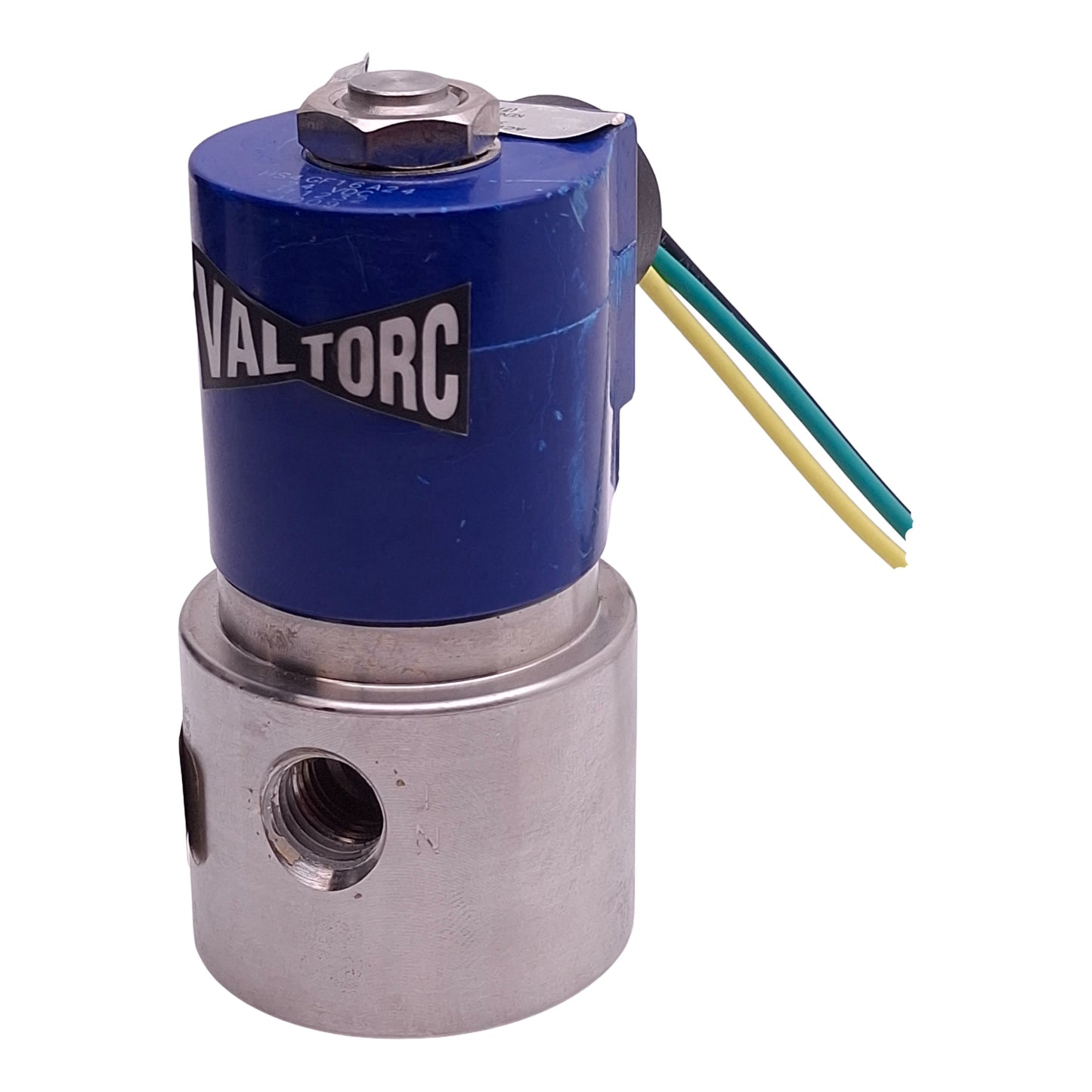 Used Valtorc HS4GF16A24 Solenoid Valve, 2-Way N.C., 1/4in NPT, 24VDC Coil
