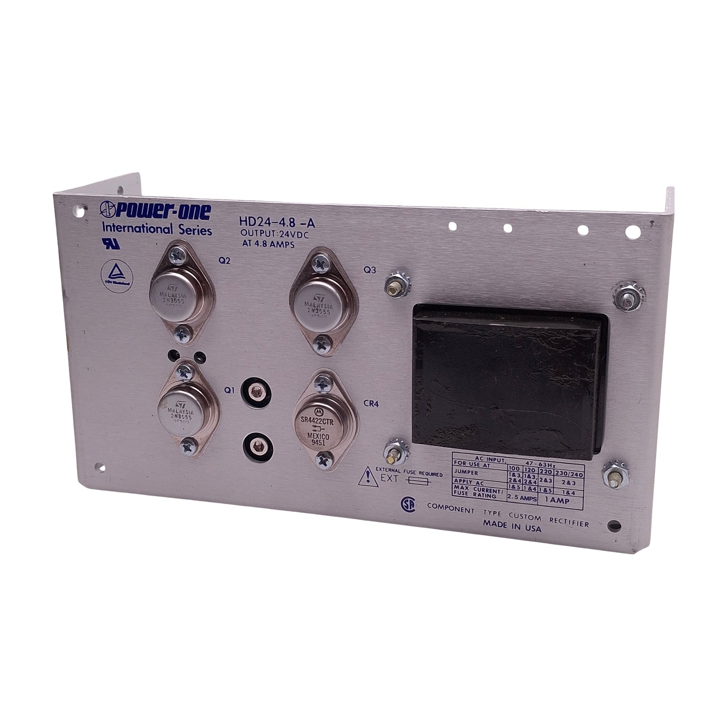 New Power-One HD24-4.8-A Switching Mode Power Supply, 100-240VAC In, 4.8A 24VDC Out