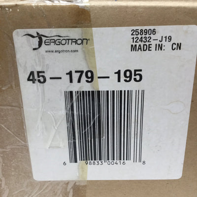 New Ergotron 45-179-195 LX LCD Monitor Arm, Desk Mount, 24" Reach, VESA 75/100mm