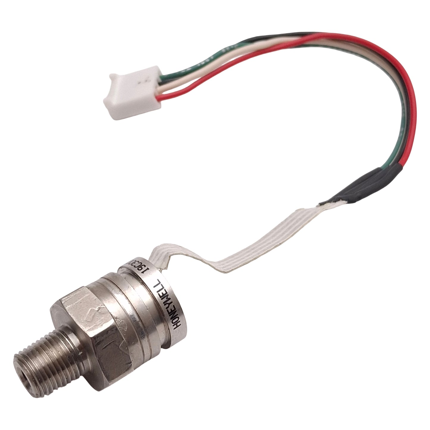 Used Honeywell 19C300PG4K Pressure Sensor, 0-300psi, 1/8NPT, 10V Output, 15VDC Supply