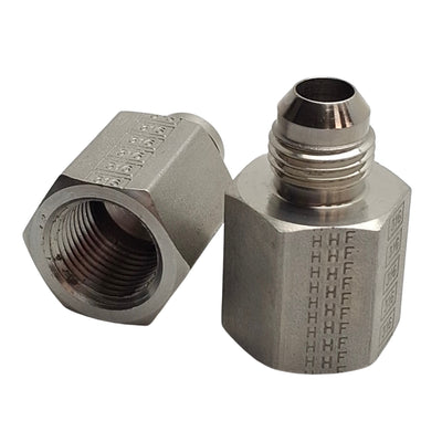 New – Open box Lot of 2 SSP J6-6FC Flared Female Connector, 3/8in Male SAE Flared to 3/8in NPT