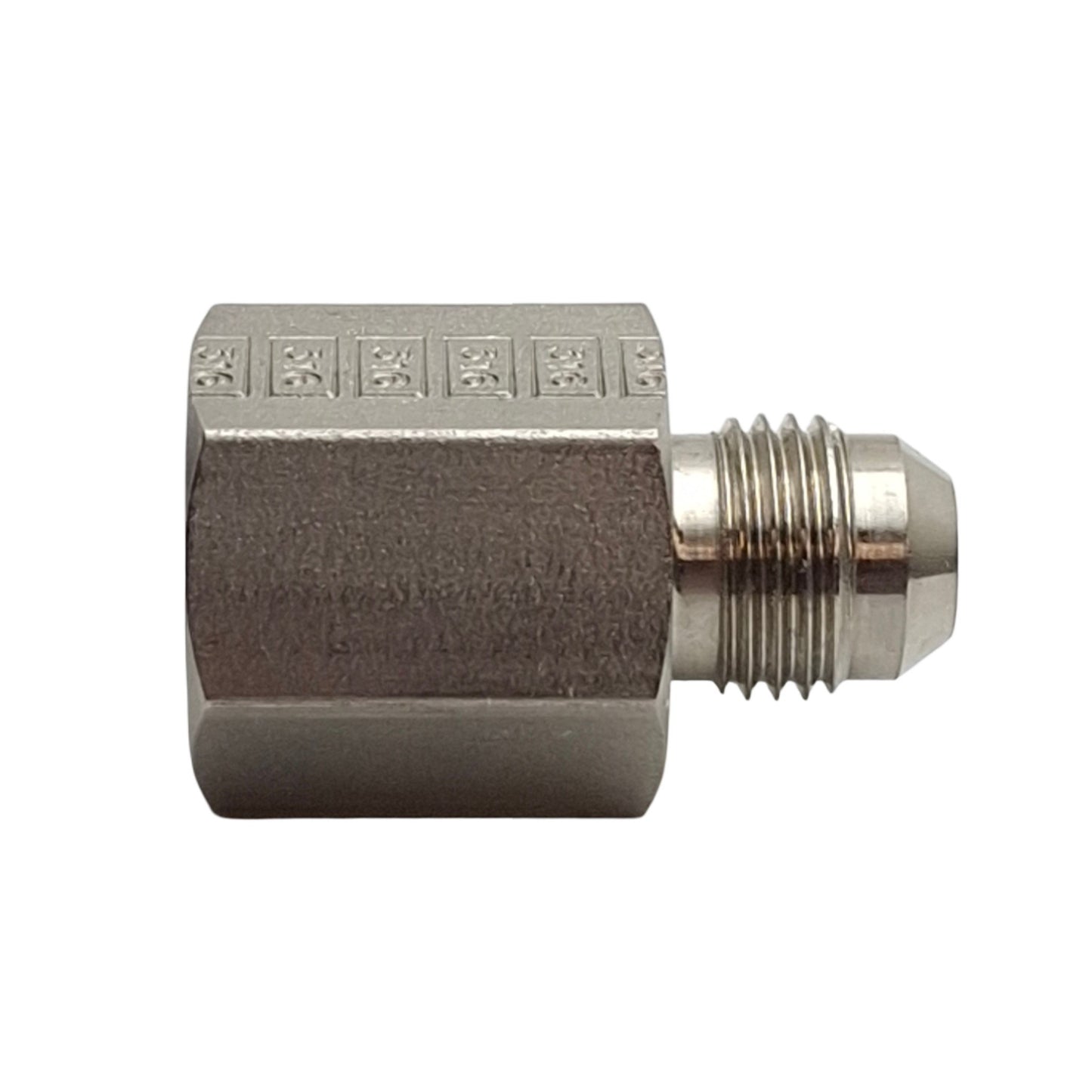 New – Open box Lot of 2 SSP J6-6FC Flared Female Connector, 3/8in Male SAE Flared to 3/8in NPT